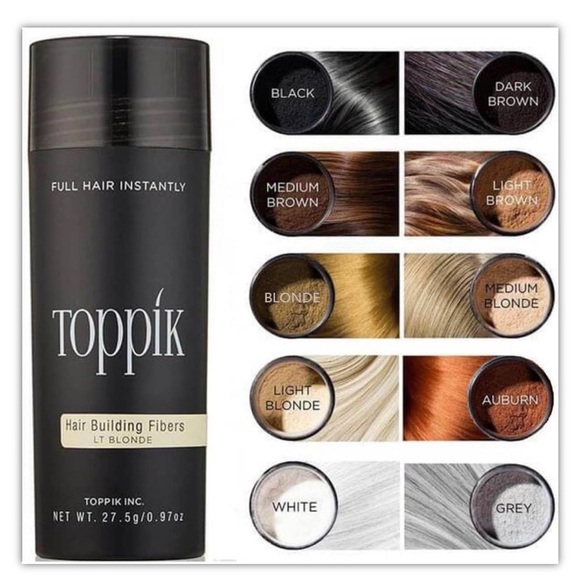 Toppik hair thickening fibers 27.5 Gr all colors set of 2 - Picture 4 of 12